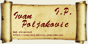 Ivan Poljaković vizit kartica